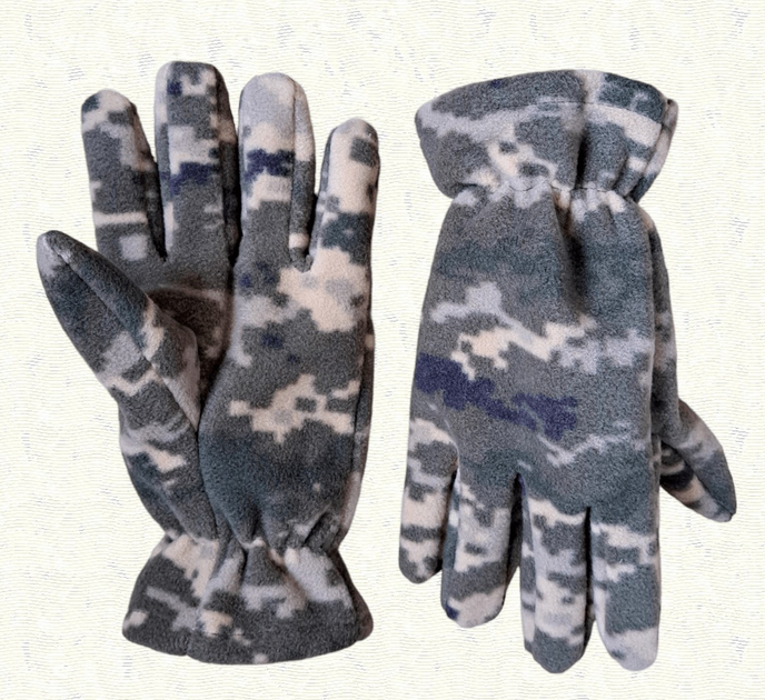 Тактические флисовые перчатки - Пиксель - р.XL - изображение 1