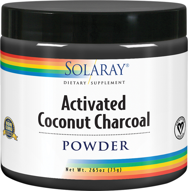 Suplement diety Solaray Charcoal Coconut Activated 150 g (0076280426083) - obraz 1
