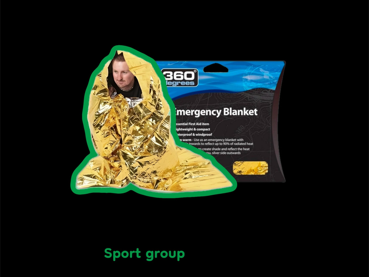 Термоковдра 360 Emeregency Blanket 130 х 210 см (STS 360EMBL) - зображення 2