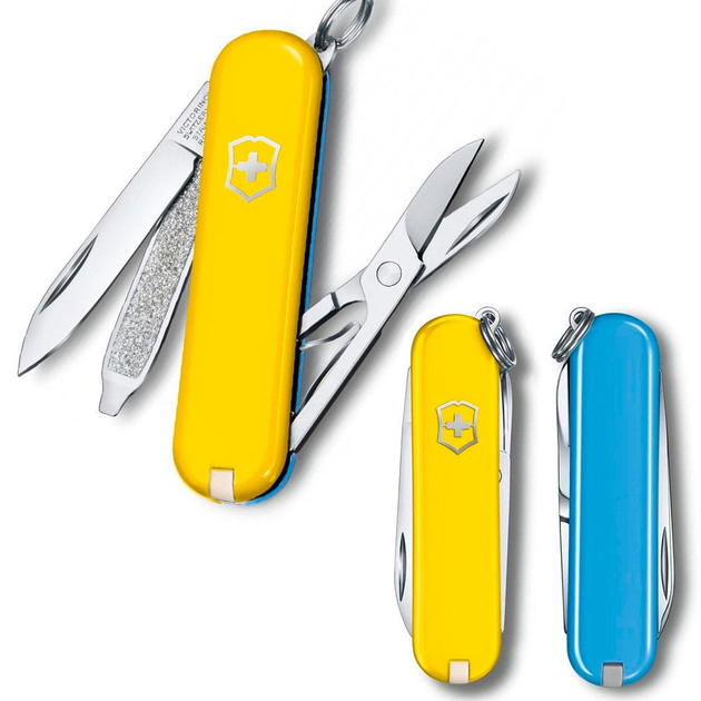 Складаний ніж Victorinox CLASSIC SD Ukraine 0.6223.8G.28 - зображення 1