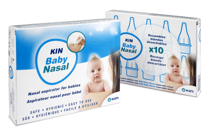 Набір Kin Baby Nasal Аспіратор + Змінний блок 10 шт (8470001582829) - зображення 1