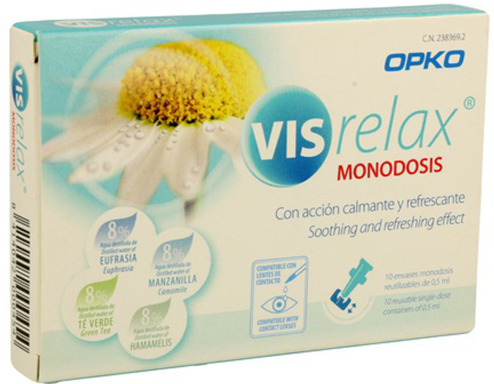 Краплі для очей Pharmadiet Master Diet Vis Relax Eye Drops 10 монодоз (8414042000454) - зображення 1