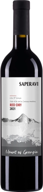 Вино Mount of Georgia Saperavi красное сухое 0.75 л 11-14% (4860038008326) - изображение 1