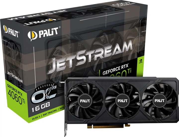 Karta graficzna Palit PCI-Ex GeForce RTX 4060 Ti JetStream OC 16GB GDDR6 (128bit) (2595/18000) (HDMI, 3 x DisplayPort) (NE6406TU19T1-1061J) - obraz 8
