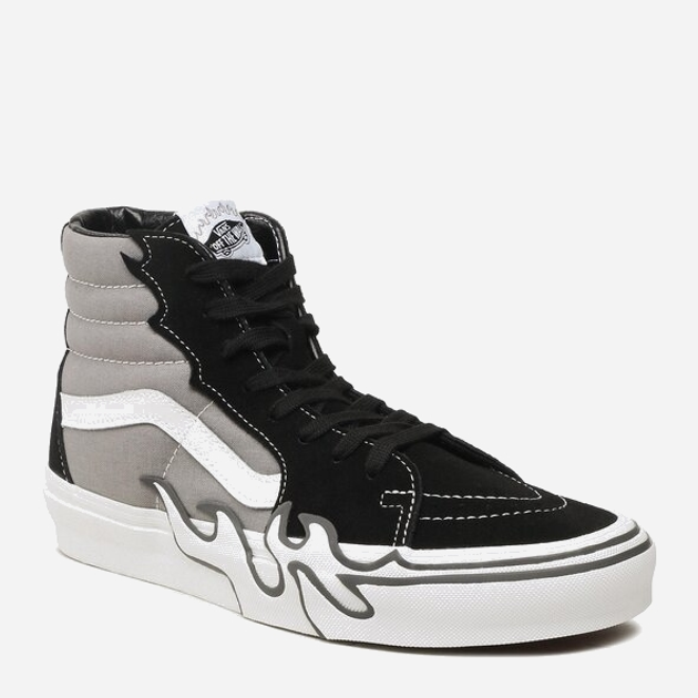 Tenisówki męskie wysokie Vans Sk8 Hi Flame VN0005UJBGF1 42 (9US) 27 cm Szare (196571276415) - obraz 2