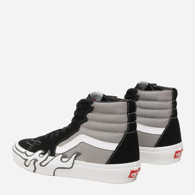 Tenisówki męskie wysokie Vans Sk8 Hi Flame VN0005UJBGF1 46 (12US) 30 cm Szare (196571277528) - obraz 3