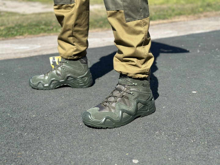 Мужские армейские берцы AK берцы военные демисезонные Tactic тактические ботинки Waterproof олива 44 размер - изображение 2