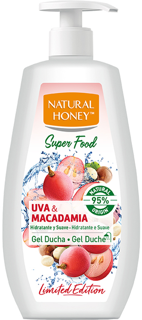 Żel pod prysznic Naturalium Super Food Gel De Ducha Uva y Macadamia 700 ml (8008970054735) - obraz 1