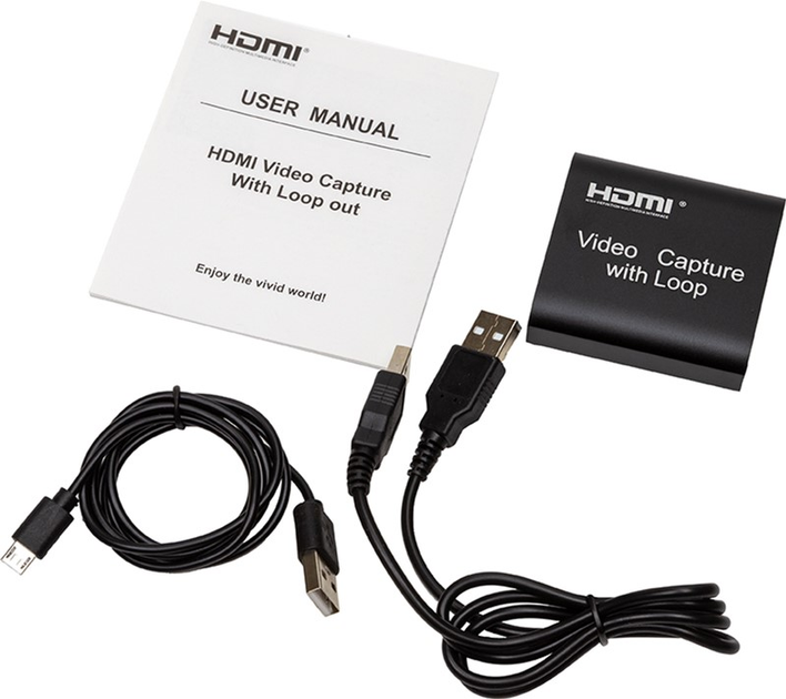Зовнішня карта відеозахоплення PowerPlant HDMI 4k/30hz (HDVC3) (CA914142) - зображення 5