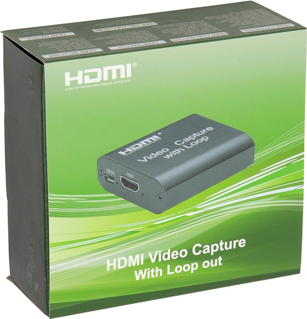 Зовнішня карта відеозахоплення PowerPlant HDMI 4k/30hz (HDVC3) (CA914142) - зображення 6
