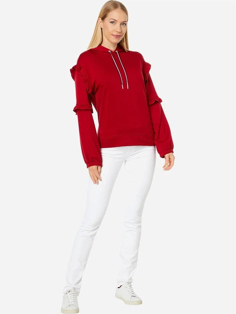Худи теплое женское Tommy Hilfiger 693400407 2X Красное (1159790028) - изображение 4