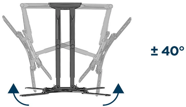 Настінний поворотний кронштейн Gembird 32"-60" (WM-60ST-01) - зображення 11