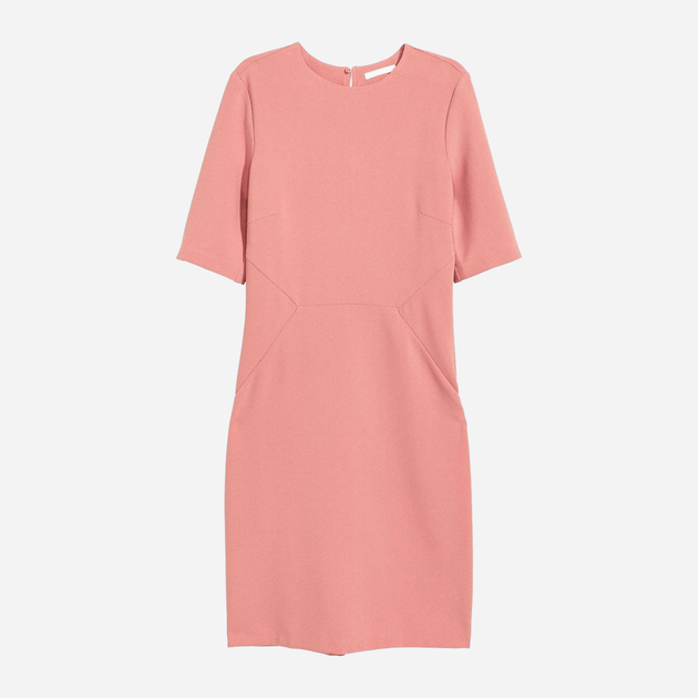 Акція на Плаття-футболка міді осіннє жіноче H&M 0429942-06 32 Рожева від Rozetka