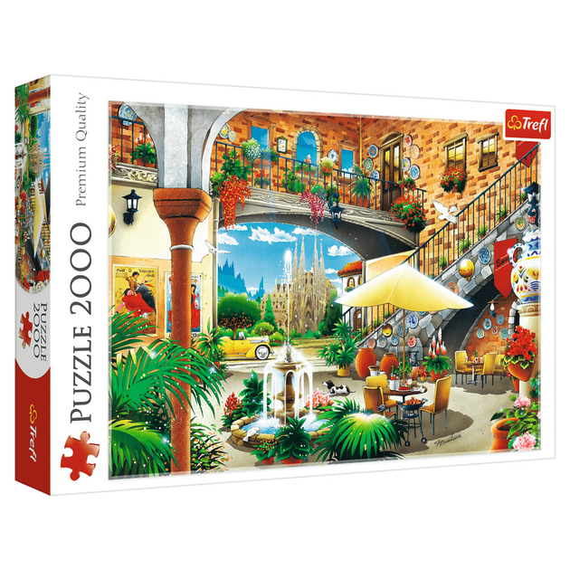 Пазл "Хиро Таникава. Вид на Барселону", 2000 элементов Trefl ...