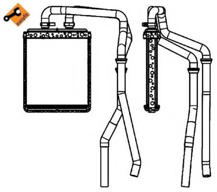 Радиатор печки NRF (54218) - изображение 1