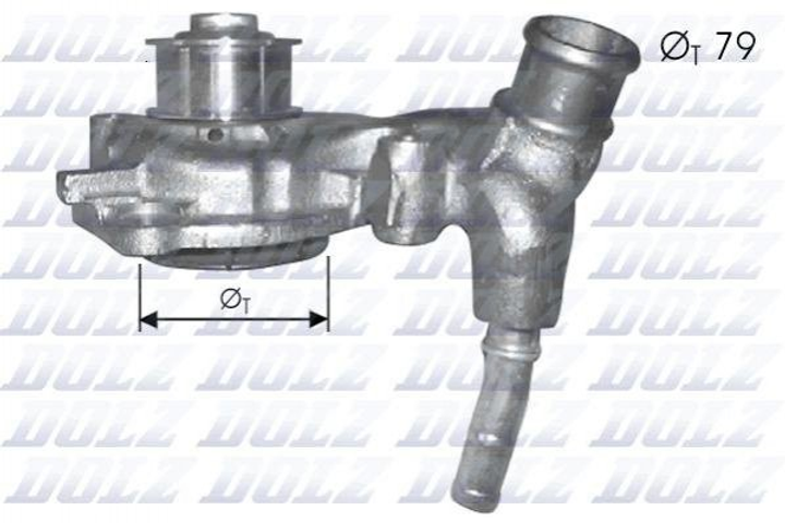 Водяной насос Ford Escort/Mondeo 1.8TD 93-00 Dolz (F166) - изображение 2