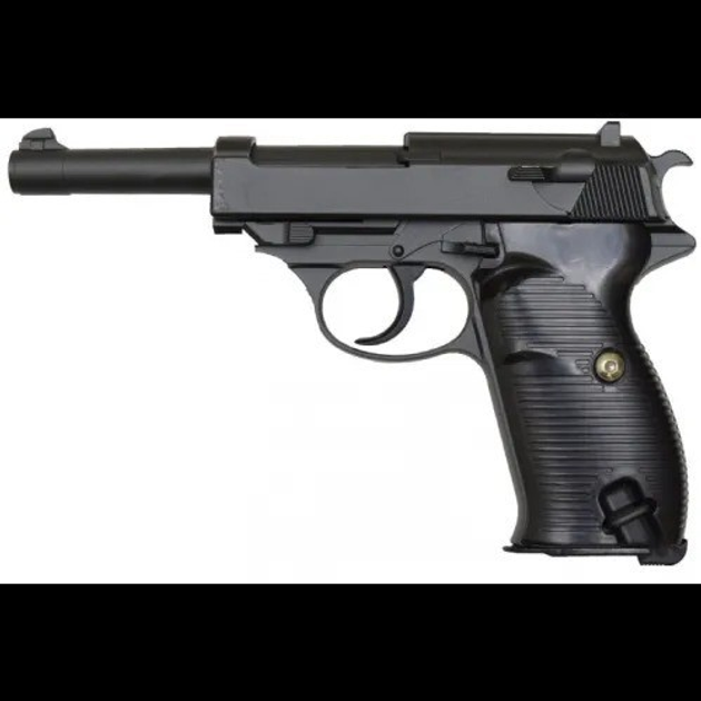 Страйкбольный пистолет Galaxy Вальтер P38 металл черный - изображение 1