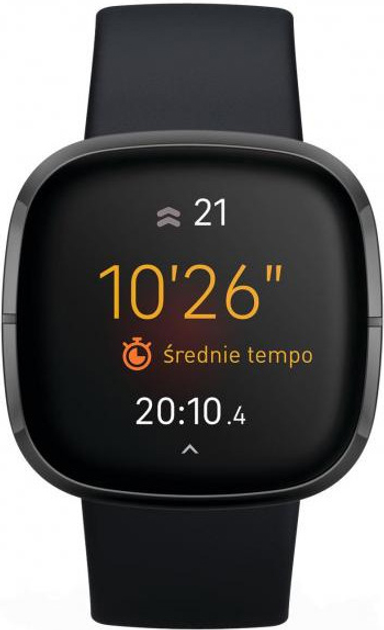 Smartwatch Fitbit Sense Black (FB512BKBK) - obraz 2