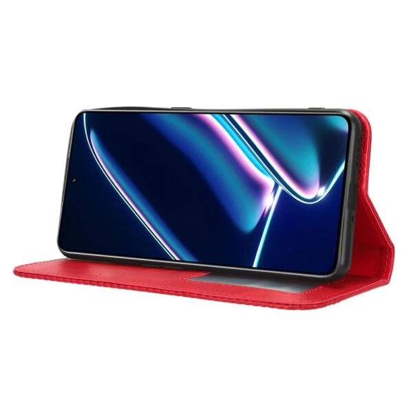 Чехол-книжка Deexe Retro Style для Realme GT Neo 5 SE - Red - изображение 3
