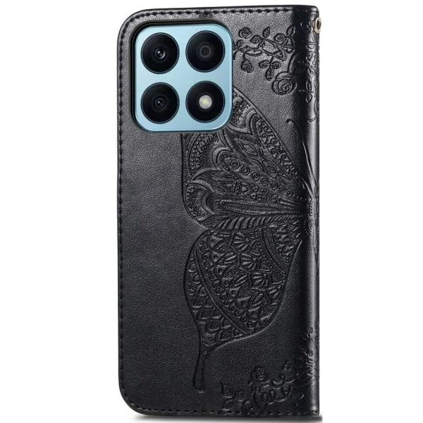 Чехол-книжка с рисунком UniCase Butterfly Pattern для Honor X8a - Black - изображение 5