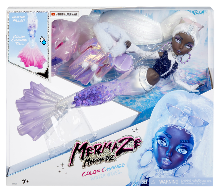 Lalka Mermaze Mermaidz Winter Waves Crystabella syrenka (35051585411) - obraz 6