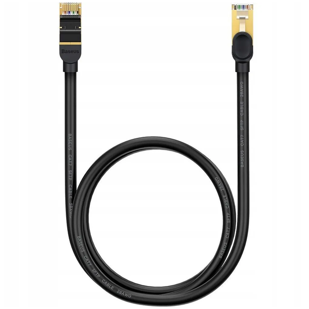 Интернет Кабель 10GIGABIT патч-корд BASEUS RJ45 5M Черный (WKJS010501) - изображение 10