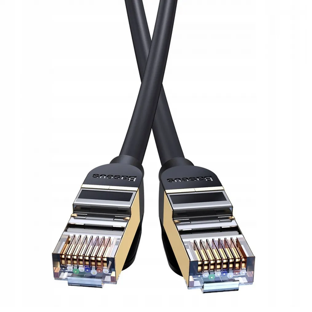 Интернет Кабель 10GIGABIT патч-корд BASEUS RJ45 5M Черный (WKJS010501) - изображение 13