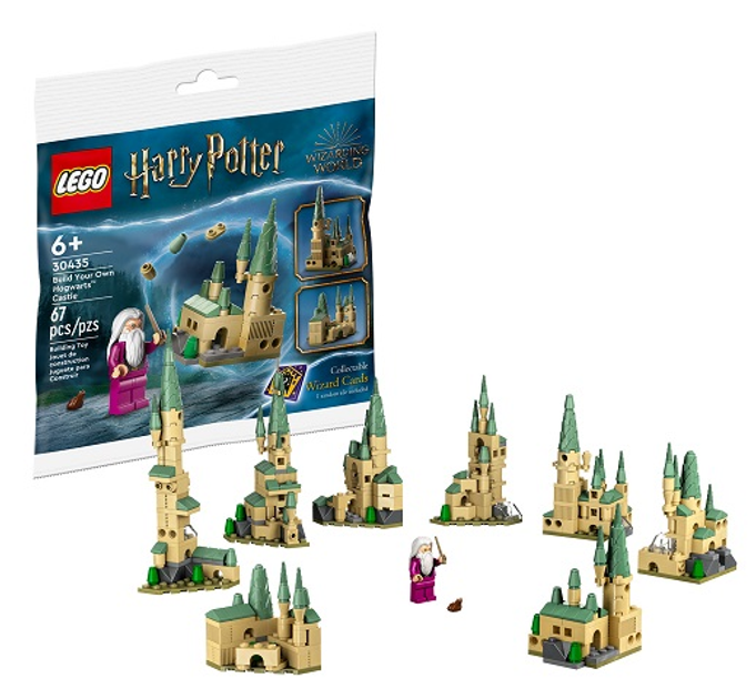 Zestaw klocków LEGO Harry Potter Zbuduj swój własny zamek Hogwart 62 elementy (30435) - obraz 2