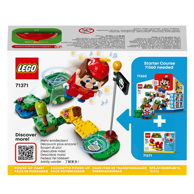 Конструктор LEGO Super Mario Маріо з пропелером додатковий костюм 13 деталей (71371) - зображення 10