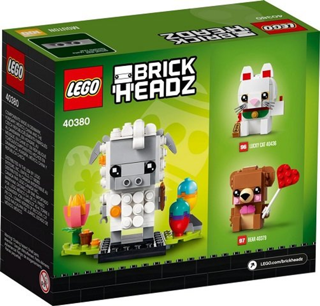 Zestaw klocków LEGO Brickheadz Wielkanocna owieczka 192 elementy (40380) - obraz 1