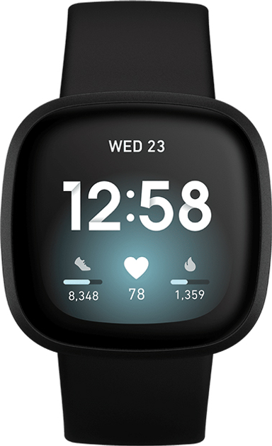 Smartwatch Fitbit Versa 3 Black (FB511BKBK) - obraz 2