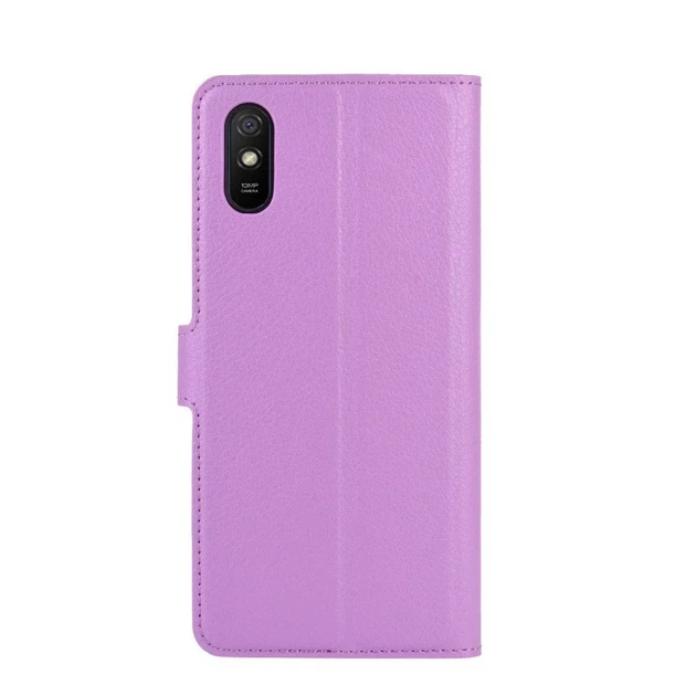 Чехол IETP для Xiaomi Redmi 9A книжка кожа PU сиреневый - Фото 3 Чехол IETP для Xiaomi Redmi 9A книжка кожа PU сиреневый - изображение 3