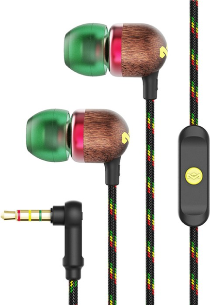 Навушники The House of Marley Smile Jamaica Wired Red-Yellow-Green (EM-JE041-RAG) - зображення 2