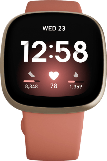 Smartwatch Fitbit Versa 3 Gold/Pink (FB511GLPK) - obraz 2