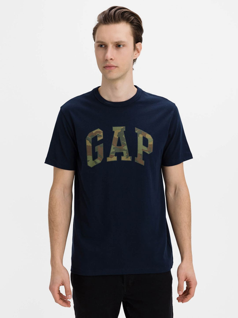 Футболка чоловіча GAP 500039-00 XXL Синя (1200042822878) - зображення 1