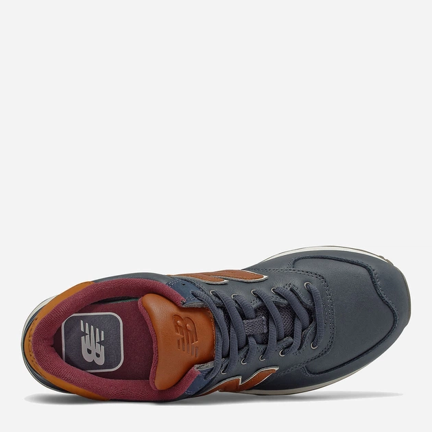 Чоловічі кросівки New Balance 574 ML574OMC 46.5 (12US) 30 см Синій/Коричневий (739980544302) - зображення 4