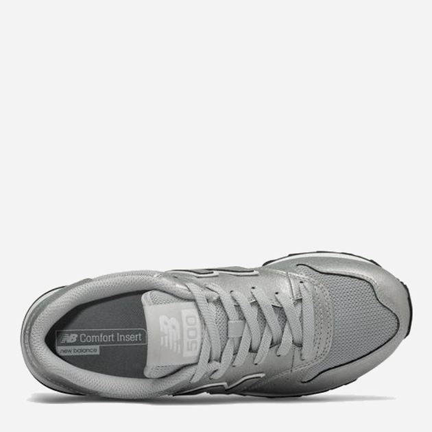 Buty sportowe damskie z siatką na platformie do kostki New Balance 500 NBGW500MSS 40 (8.5US) 25.5 cm Srebrne (192662793298) - obraz 3