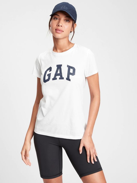 T-shirt damski basic GAP 268820-06 L Biały (1200024722523) - obraz 1