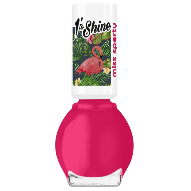 Lakier do paznokci Miss Sporty 1 Minute To Shine 150 Pink Flamingo 7 ml (3614226321299) - obraz 1