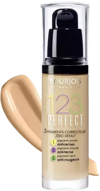 Podkład do twarzy Bourjois 123 Perfect Wygładzający Light 53 Biege 30 ml (3052503635309) - obraz 1