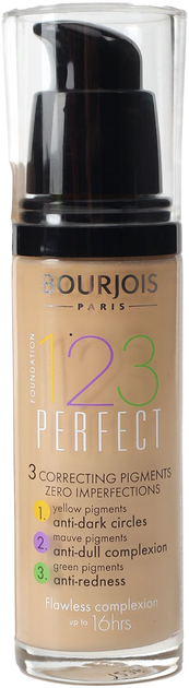 Podkład do twarzy Bourjois 123 Perfect Wygładzający Light 51 Vanilla 30 ml (3052503635101) - obraz 1