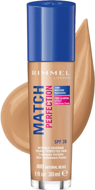 Podkład Rimmel Match Perfection 14 Natural Beige 30 ml (3614220954127) - obraz 1