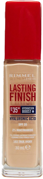 Тональна основа Rimmel Lasting Finish Hydration Boost 35 H 160 Vanilla 30 мл (3616304825088) - зображення 1