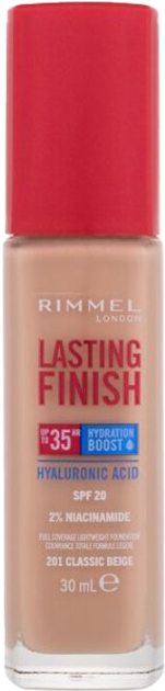 Тональна основа Rimmel Lasting Finish Hydration Boost 35 H 201 Classic Beige 30 мл (3616304825118) - зображення 1