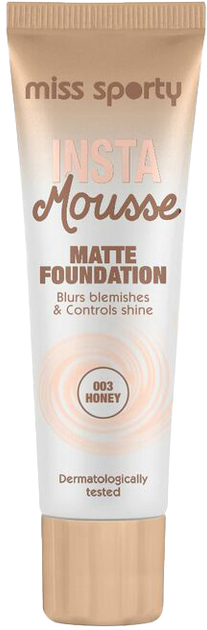 Podkład Miss Sporty Insta Mousse Matte Foundation 003 Honey 30 ml (3614224808624) - obraz 1