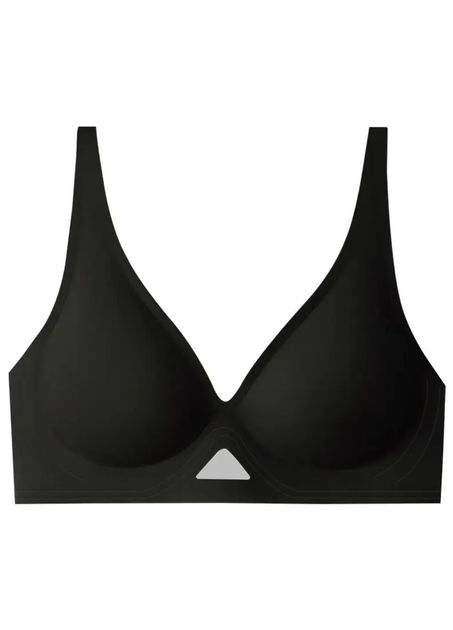 Бесшовный бюстгальтер без косточки Удобный No Brand 865-85 Черный XL ...
