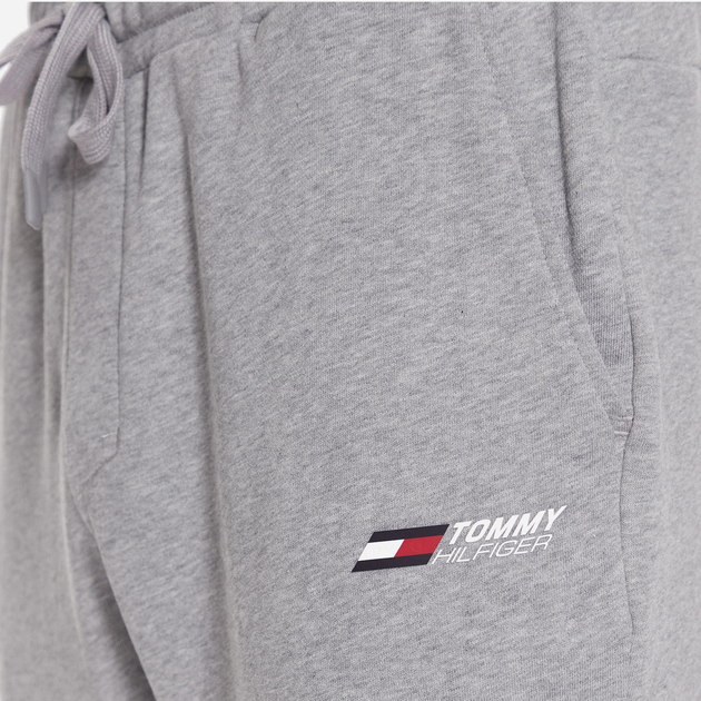Spodnie dresowe męskie Tommy Hilfiger Regular Fit MW0MW30397 S Szare (8720644606964) - obraz 4