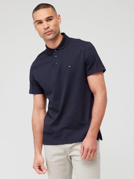 Koszulka polo męska Tommy Hilfiger Regular Fit MW0MW31547 M Granatowa (8720644203644) - obraz 1