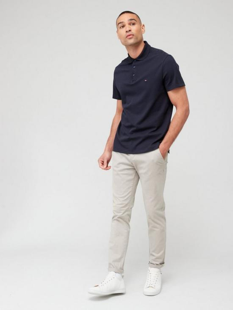 Koszulka polo męska Tommy Hilfiger Regular Fit MW0MW31547 M Granatowa (8720644203644) - obraz 3