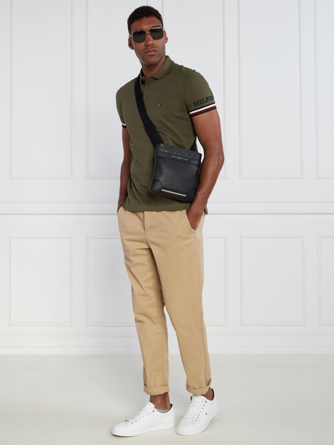 Koszulka polo męska Tommy Hilfiger Slim Fit MW0MW31549 XL Khaki (8720644203149) - obraz 3